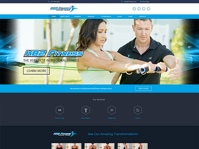 Kb2 Fitness branding designing fitness health layout mockup template web website