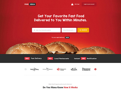 Food Delivery Website Mockup food mockup restaurant template ui ux website