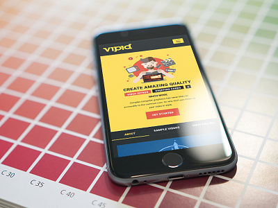 Mobile Layout of Vipid design layout mobile mockup software template ui ux web website