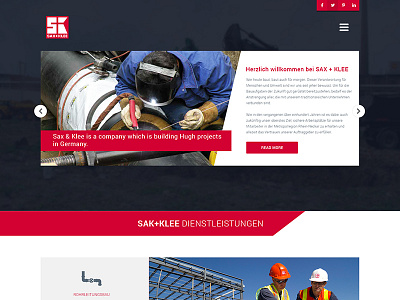 Construction Company Website Mockup construction design layout mockup template ui ux web website