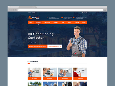 Aap Air Website Mockup design layout mockup repair template ui ux web website