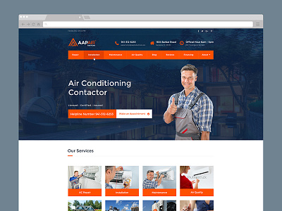 Aap Air Website Mockup