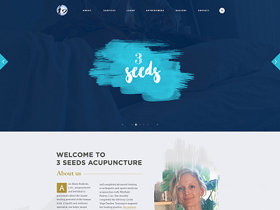 Acupuncture Website Mockup acupuncture design layout mockup template ui ux web website