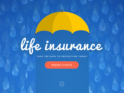 Life Insurance Website Mockup