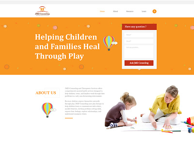 Counseling Website Mockup