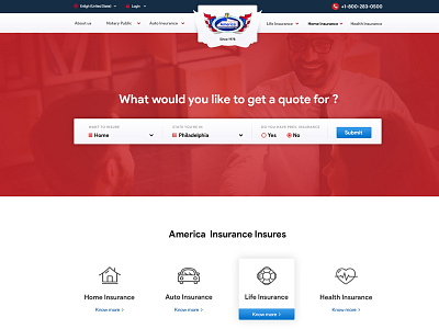 Insurance Agency Website Mockup V2