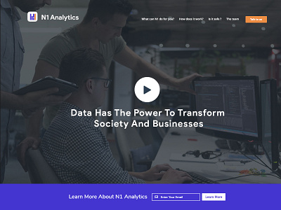 N1 Analytics Website Mockup