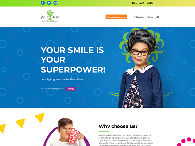 Pediatric Dentist Website design