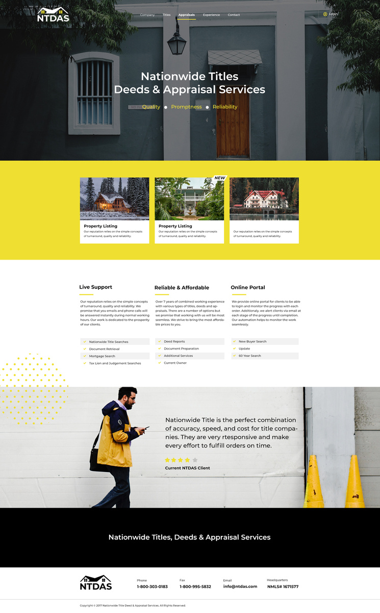 Real Estate Landing Page Mockup Design by Deepak on Dribbble