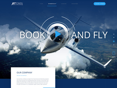 Website design for private jet operator