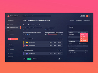 Dashboard User Interface