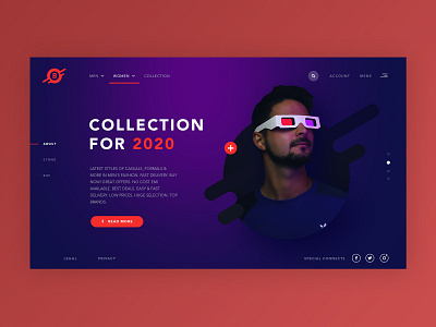 Fashion Website Landing Page Design