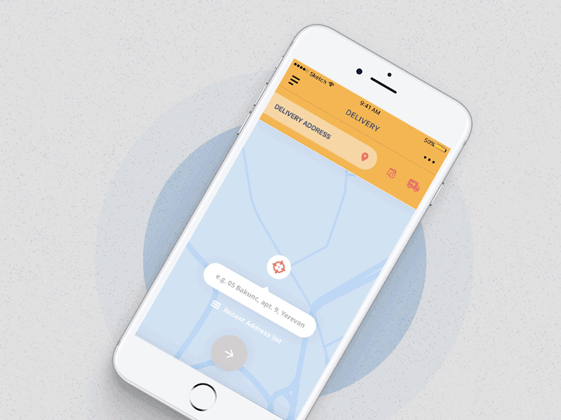 Delivery App UI