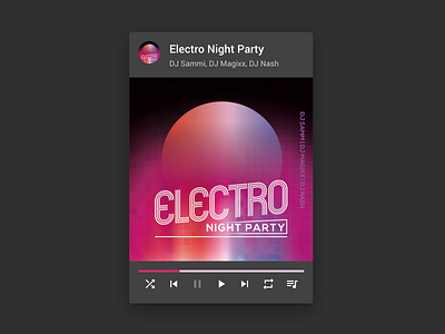 DailyUI #009 - Music Player