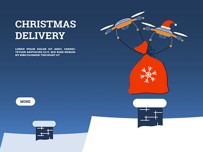 Christmas delivery background