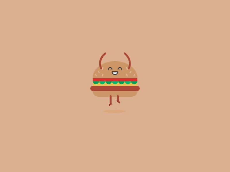 Happy Burger — Animation animation app design ui ux vector