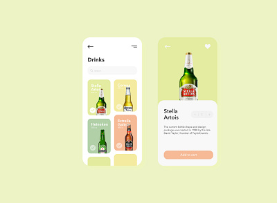 Beer Shop — Mobile App animation app branding design flat icon minimal ui ux vector