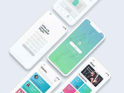 UI — Wayfit App app branding design icon minimal ui ux wireframes