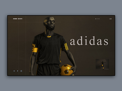 Adidas Sports Web UI uxdesign adobexd photoshop
