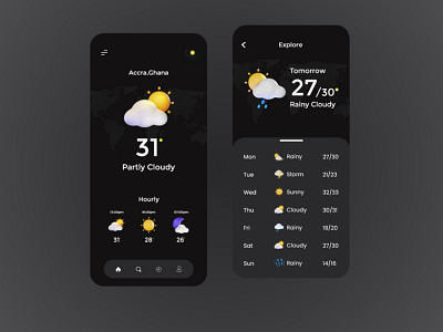 Weather App Dark Mode