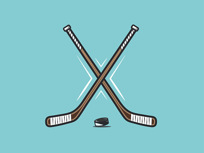2 Twigs and a Biscuit adobe illustrator flat design flat illustration graphic design hockey hockey logo hockey stick ice hockey illustration illustrator logo sports sports logo vector
