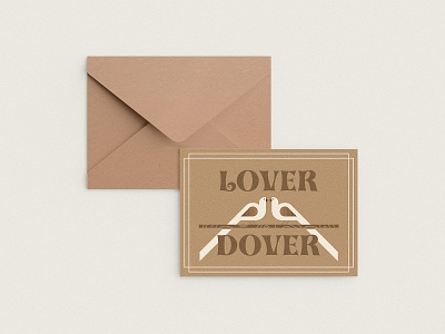 Lover Dover Greeting Card Mockup