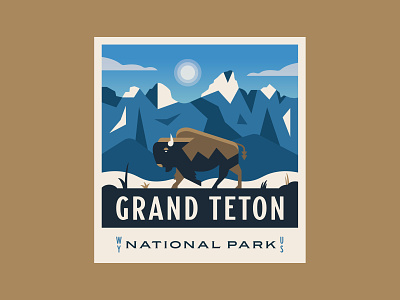 Grand Teton National Park Vinyl Sticker