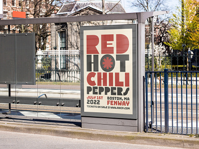 Red Hot Chili Peppers Concert Poster band band poster concert concert flyer concert poster event poster gig poster live music music music poster poster red hot chili peppers rhcp show poster type typography