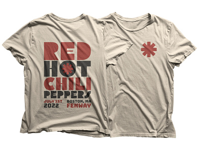 Red Hot Chili Peppers Concert Merch apparel band bandmerch clothing concert live music merch merchandise music red hot chili peppers rhcp shirt t shirt tee tee shirt design tshirt type typography