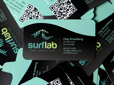 surflab business card branding business card print