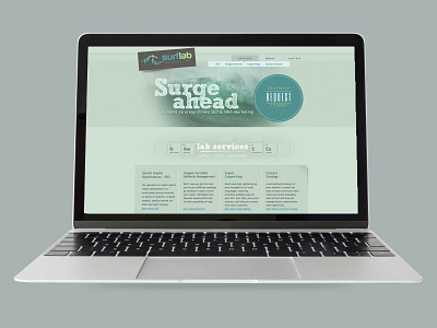 Surflab website branding ui ux design website design
