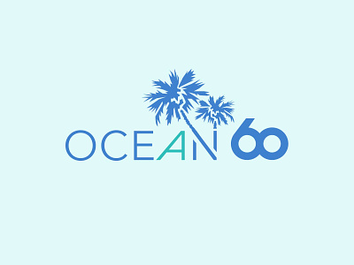 Ocean 60 logo branding logo typography
