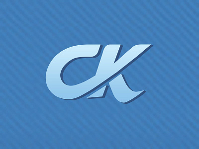 CK monogram branding icon logo typography