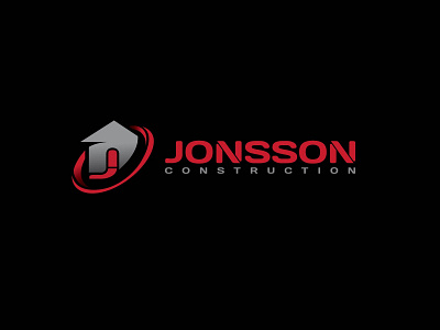Jonsson Construction Logo branding logo typography
