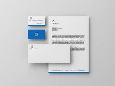 Madache stationary branding print stationery