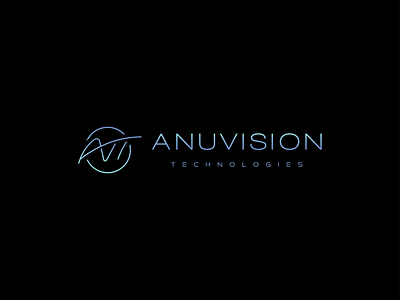 Anuvision Technologies Logo branding logo typography