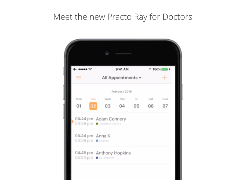 Practo Ray for iOS apple doctors ios iphone practice management practo practo ray ray