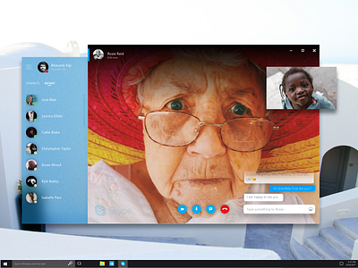 Fluent Design for Skype