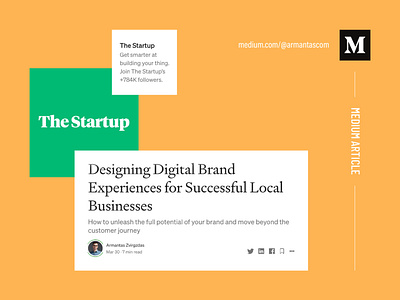 Designing digital brand experiences • Medium article branding branding design digitalexperience identity medium