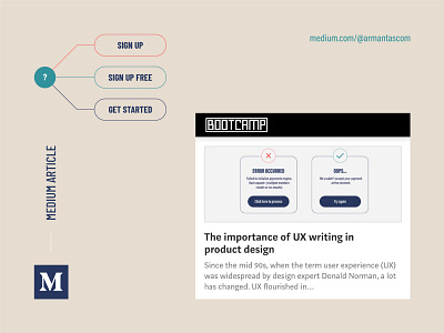 The importance of UX writing in product design article bootcamp branding design medium product productdesign ui ui copywriting uidesign usability user experience user interface ux ux design uxcollective uxdesign uxwriting writing