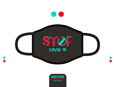 Design For Good Face Mask Challenge ayudarse black challengue coronavirus cover covid covid 19 mascara red stop sign tipografia turquoise yitadesigns