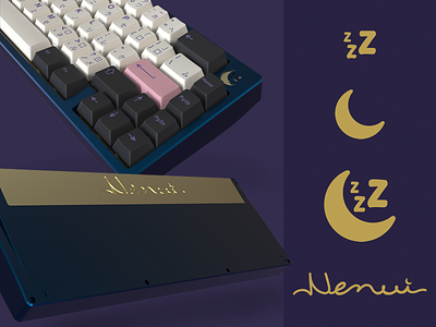 Nemui - 65% Keyboard Icon Project group buy icon icon design iconography icons keyboard keyboards keycaps mechanical keyboard render