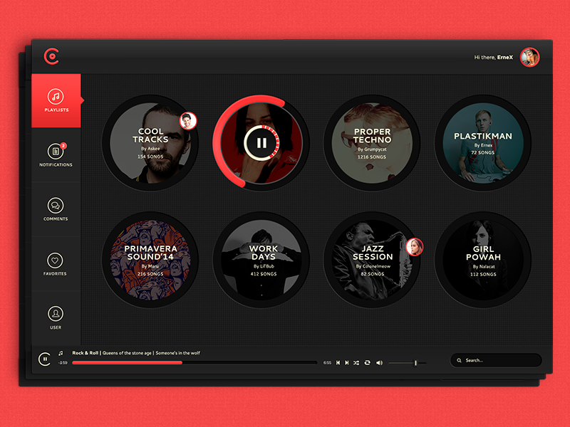 Collie - Collaborative playlists ui app music