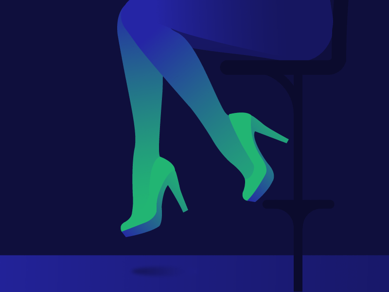 Assay legs animation gif gradient illustration legs vector