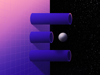 E design experiment geometry gradients space typography