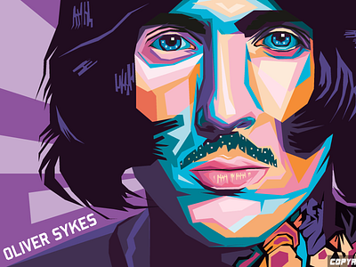 Oliver Sykes art colorful colorfull design flat design graphic graphic design graphicdesign illustration logo polygonal pop art vector wpap