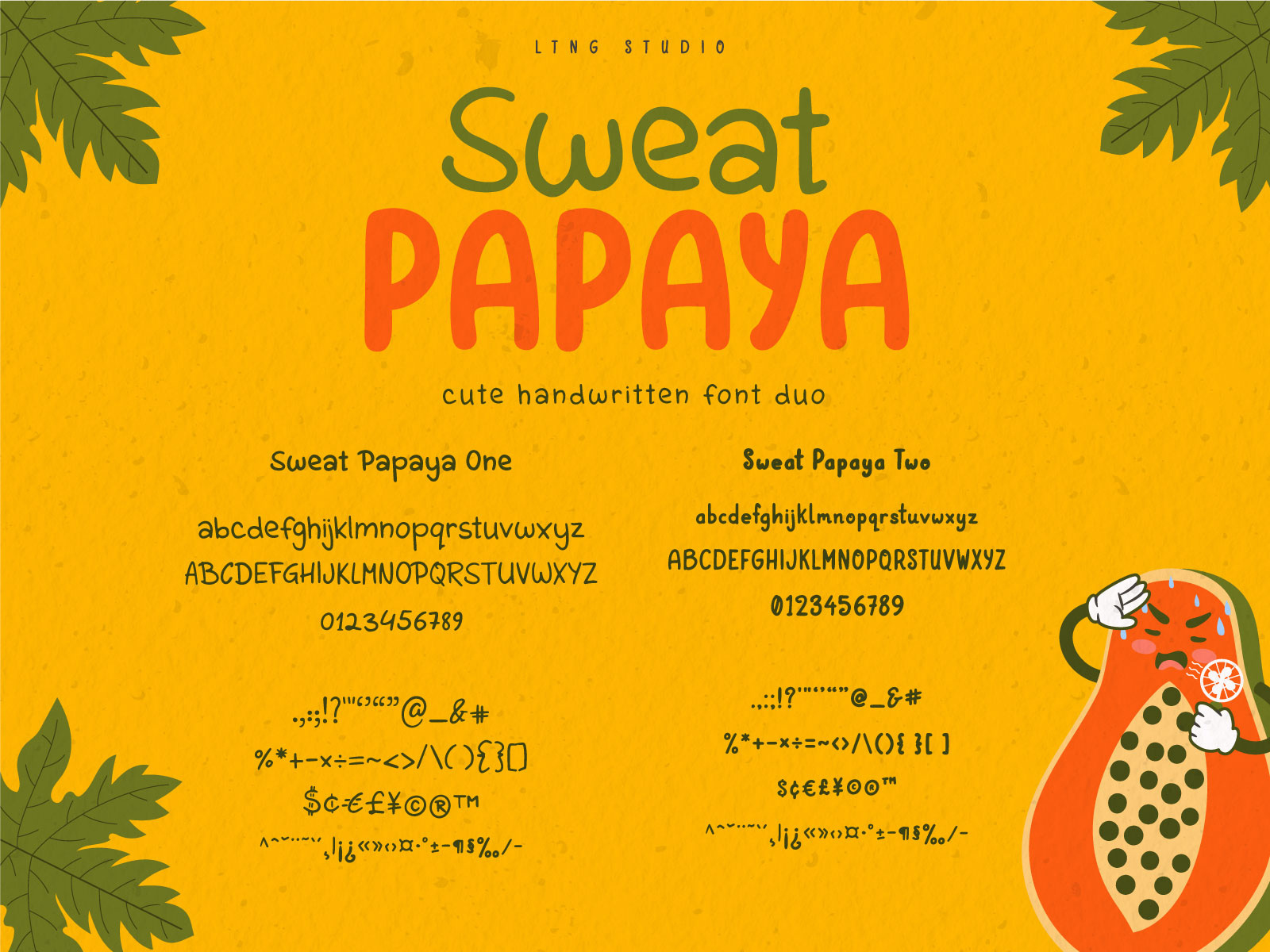 Sweat Papaya Font Duo by Lulu Imanda on Dribbble