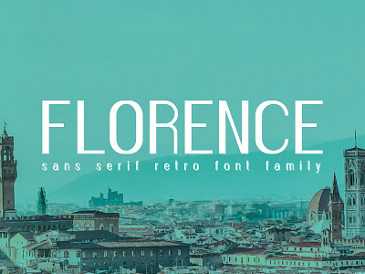 Florence Font Family Preview 1 elegant font layout magazine retro sans serif