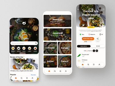 Food app - Concept by Gaël Duval on Dribbble