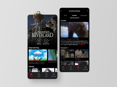 Anime Streaming App - Concept